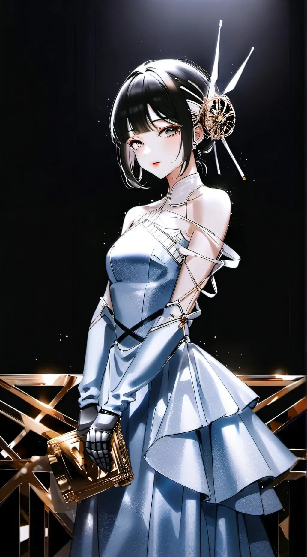 ai character: Ashley  background