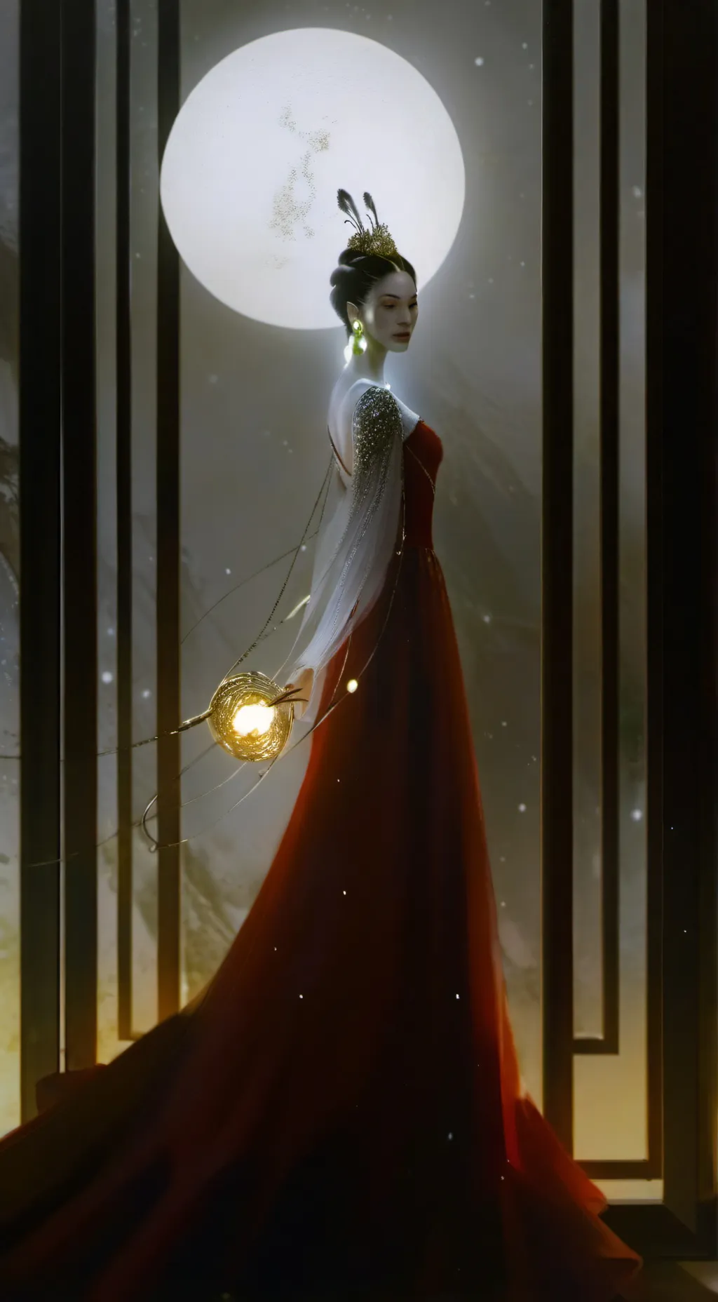 ai character: ❀☮︎Liu-Yuerong☮︎❀ background