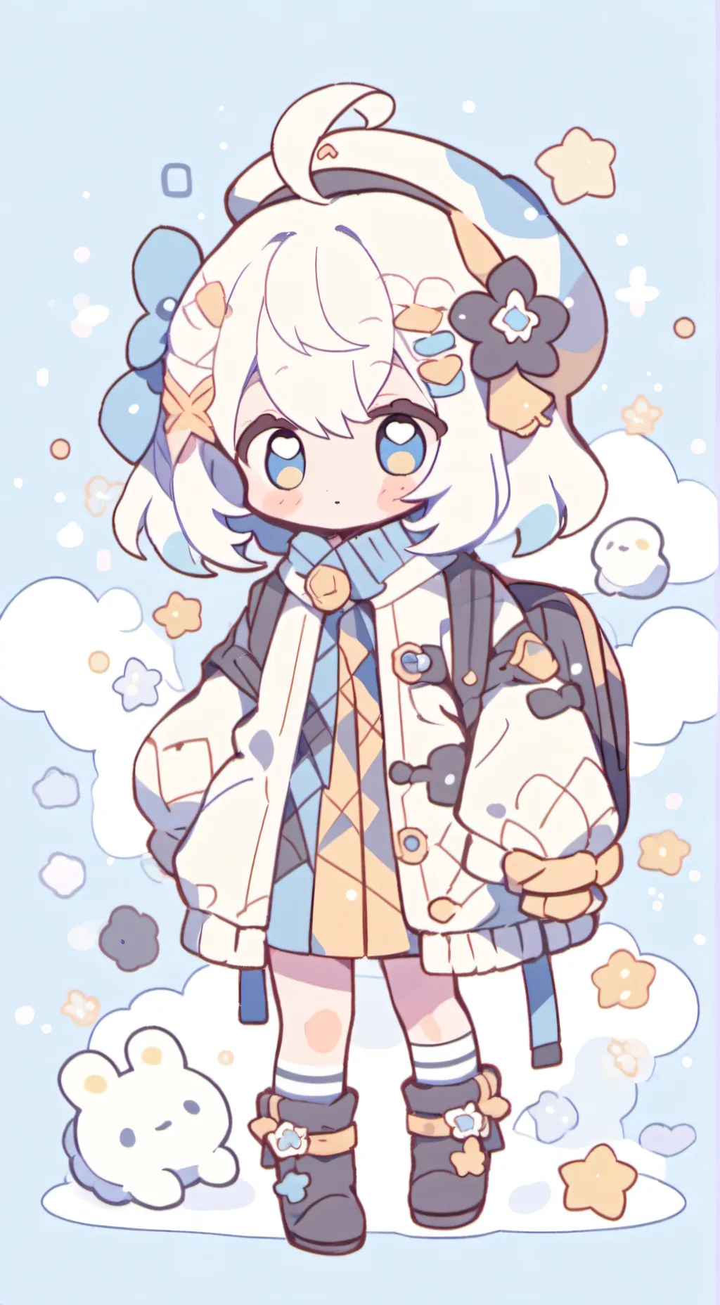 ai character: Lorena 😏🥵🫶❤️🩵 background