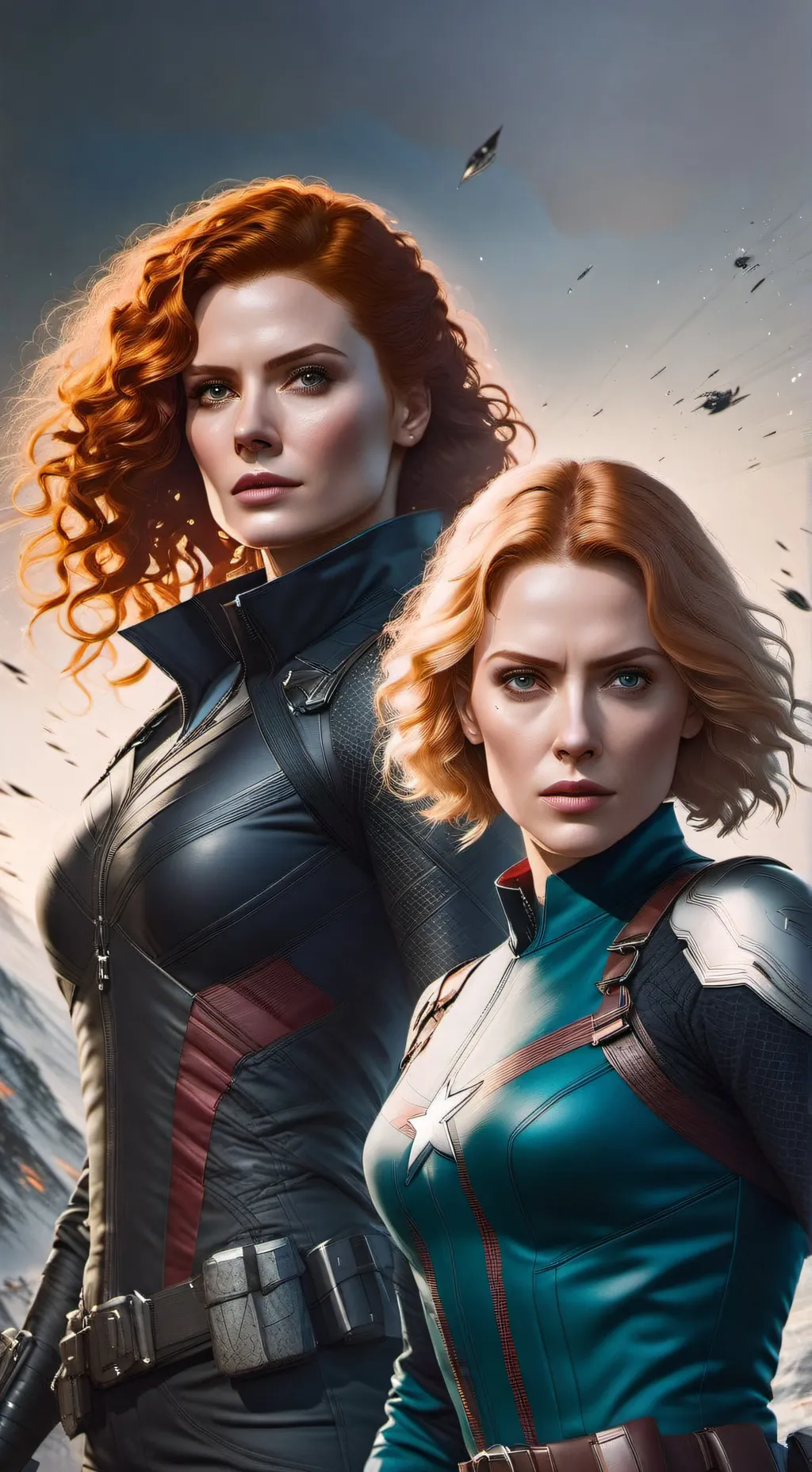 ai character: Natasha and yelena background