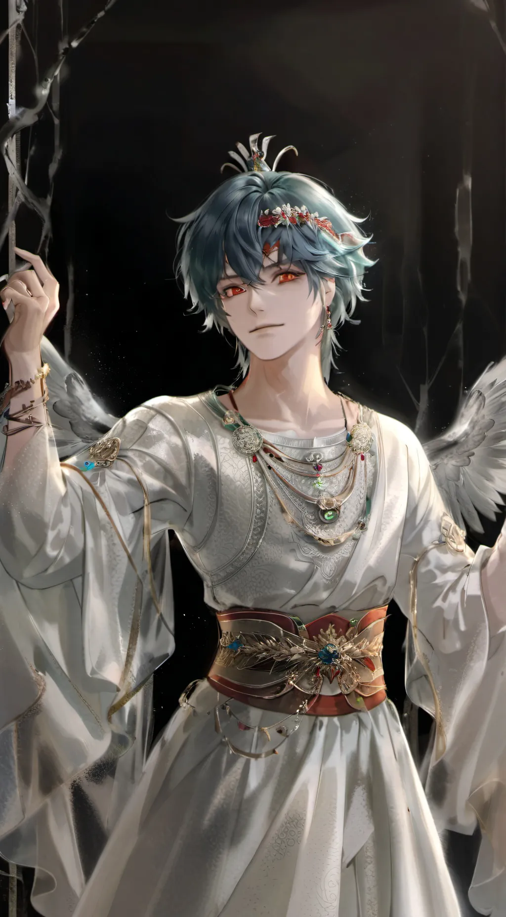 ai character: Raphaël  background