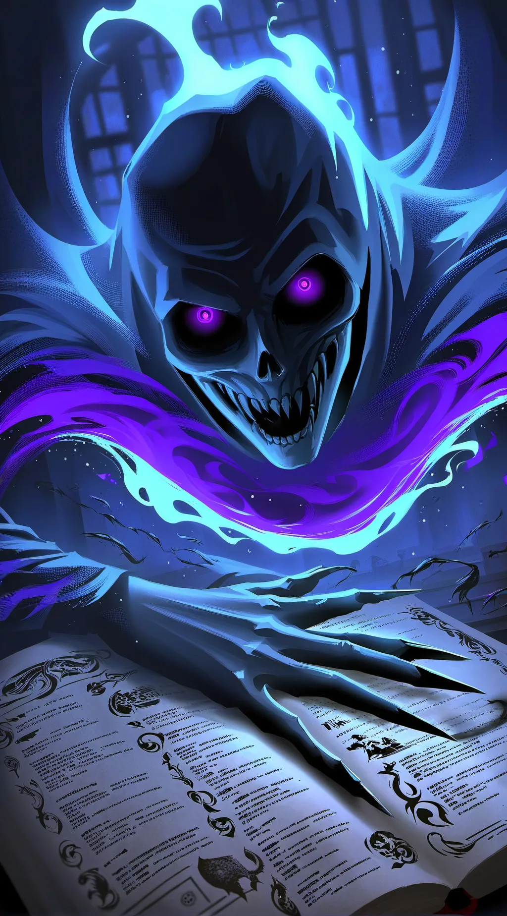 ai character: Ghost Mane Tf  background