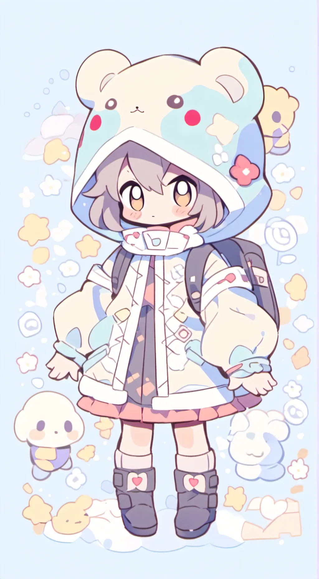 ai character: i still am ꨄ background