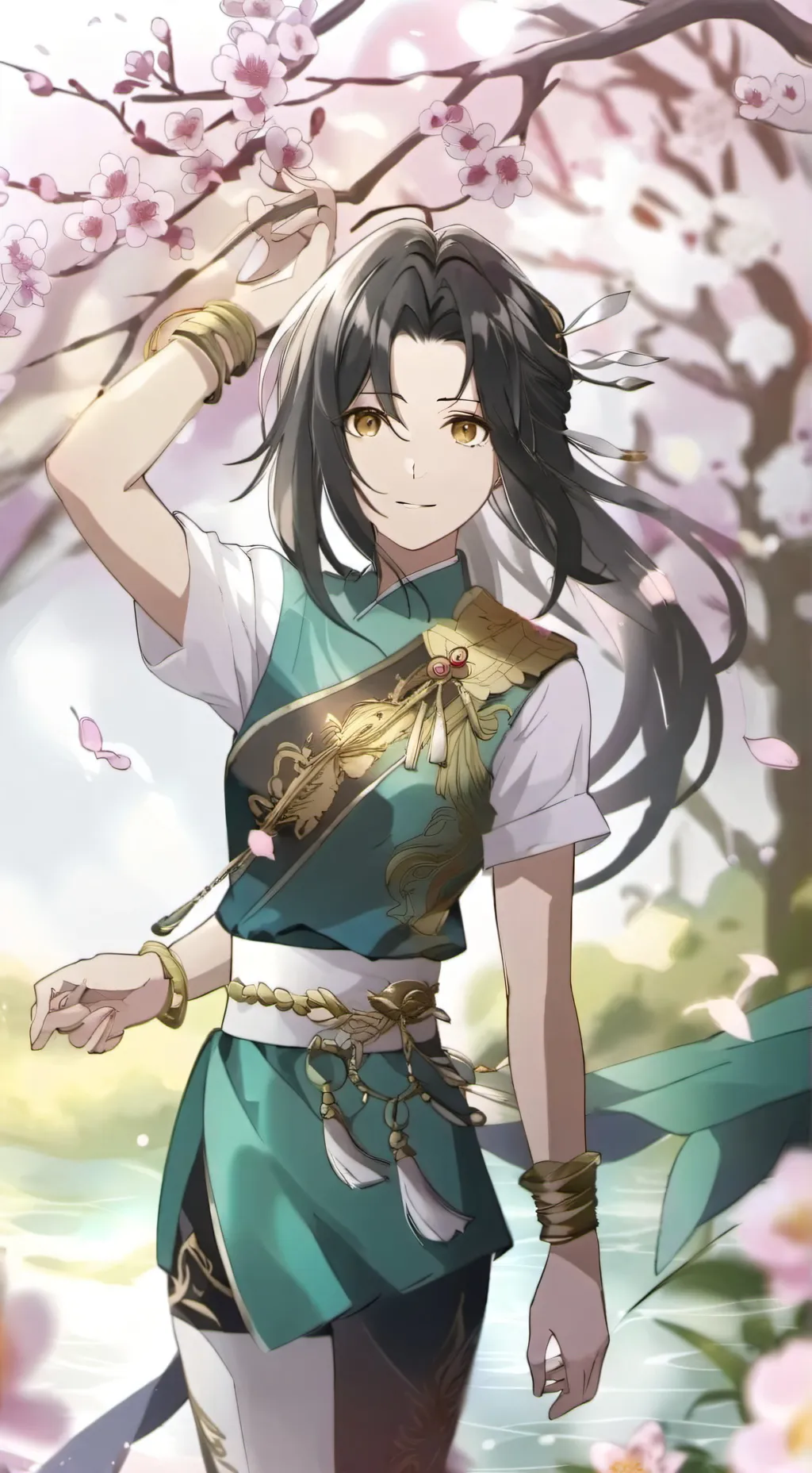 ai character: Ashley  background
