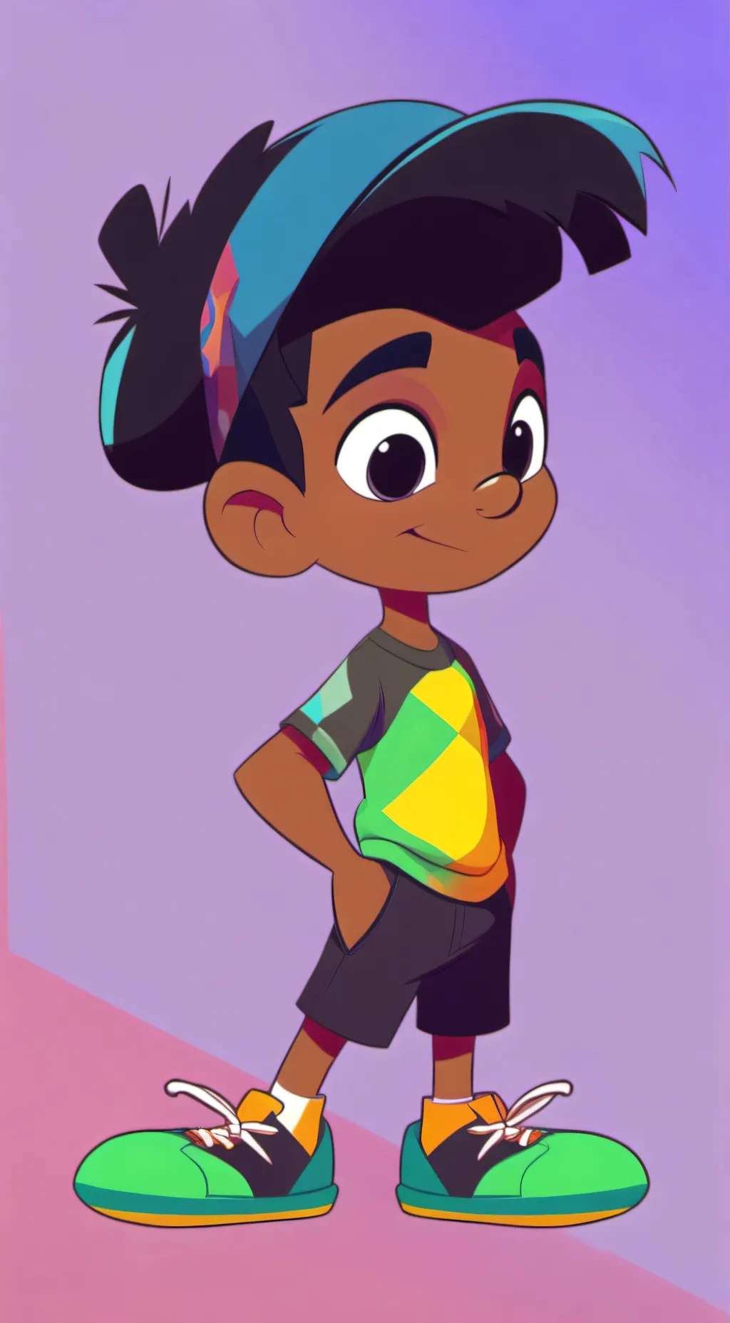 ai character: Gay Black~😏 background