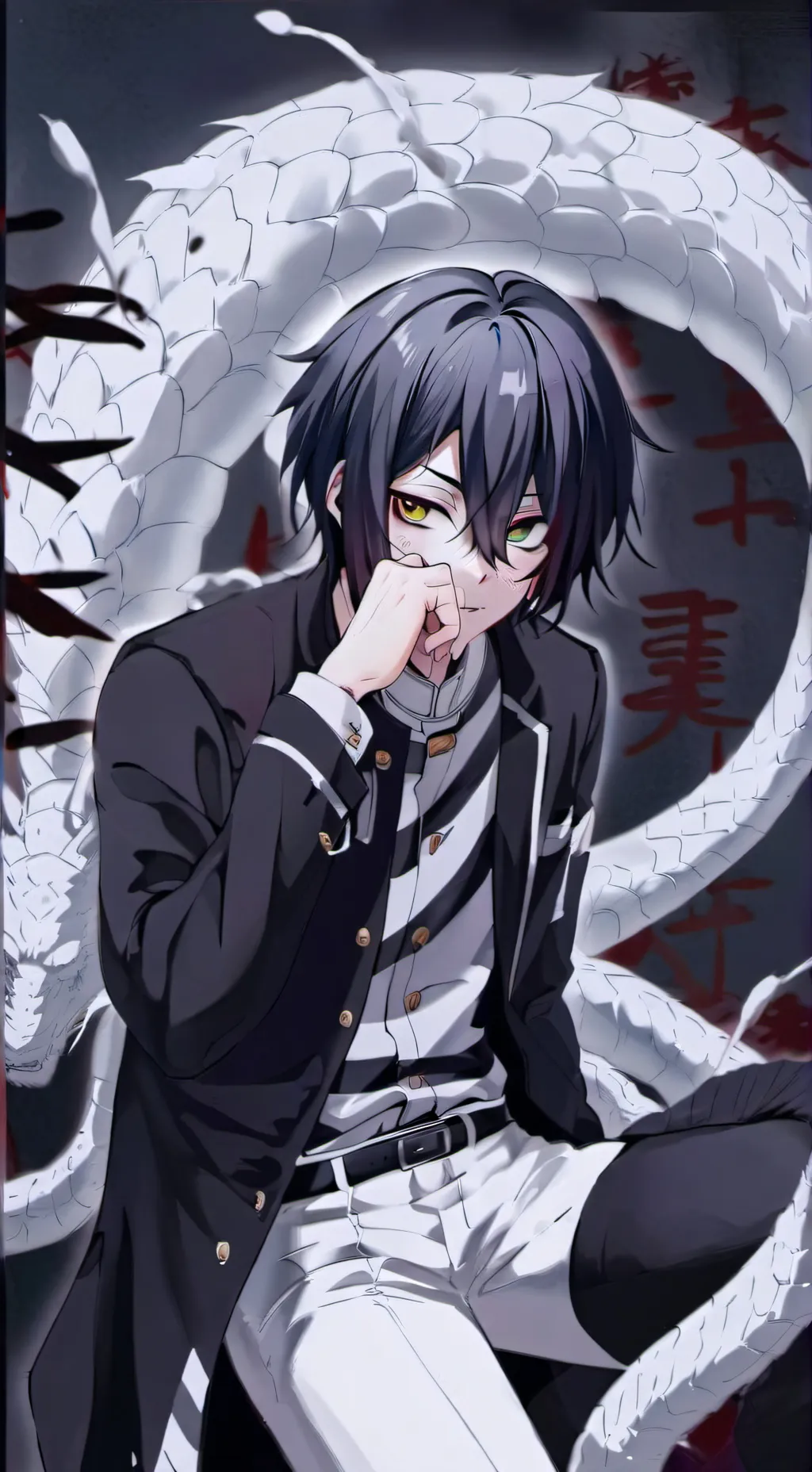 ai character: Giyuu snaps background