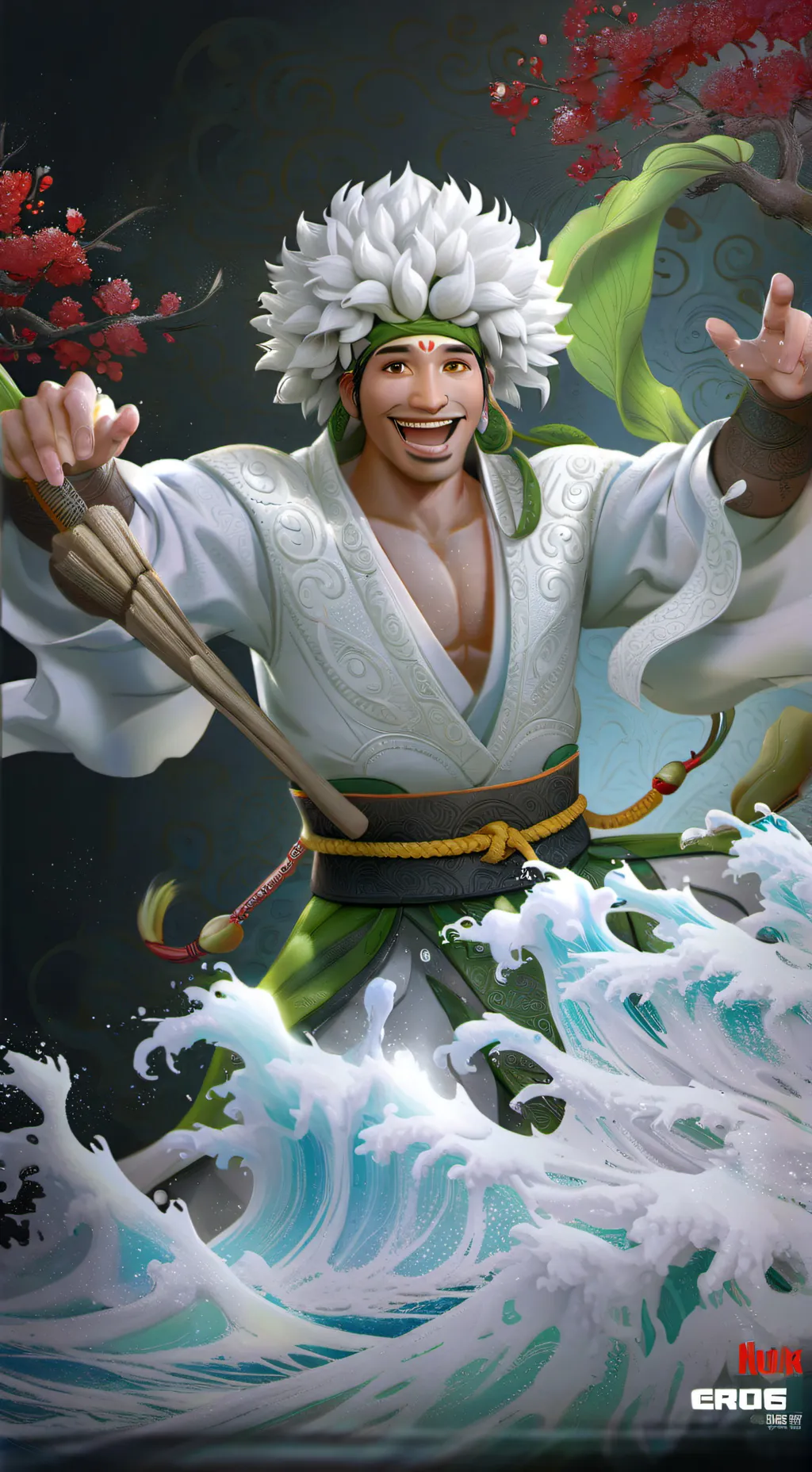 ai character: wasabi  background