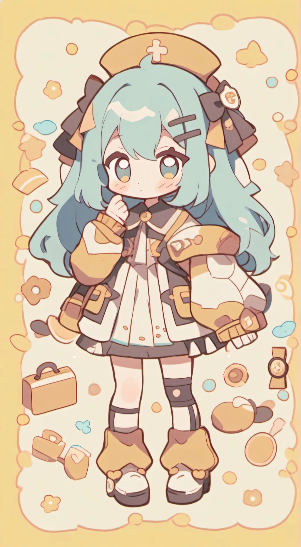 ai character: Cute little Nana background
