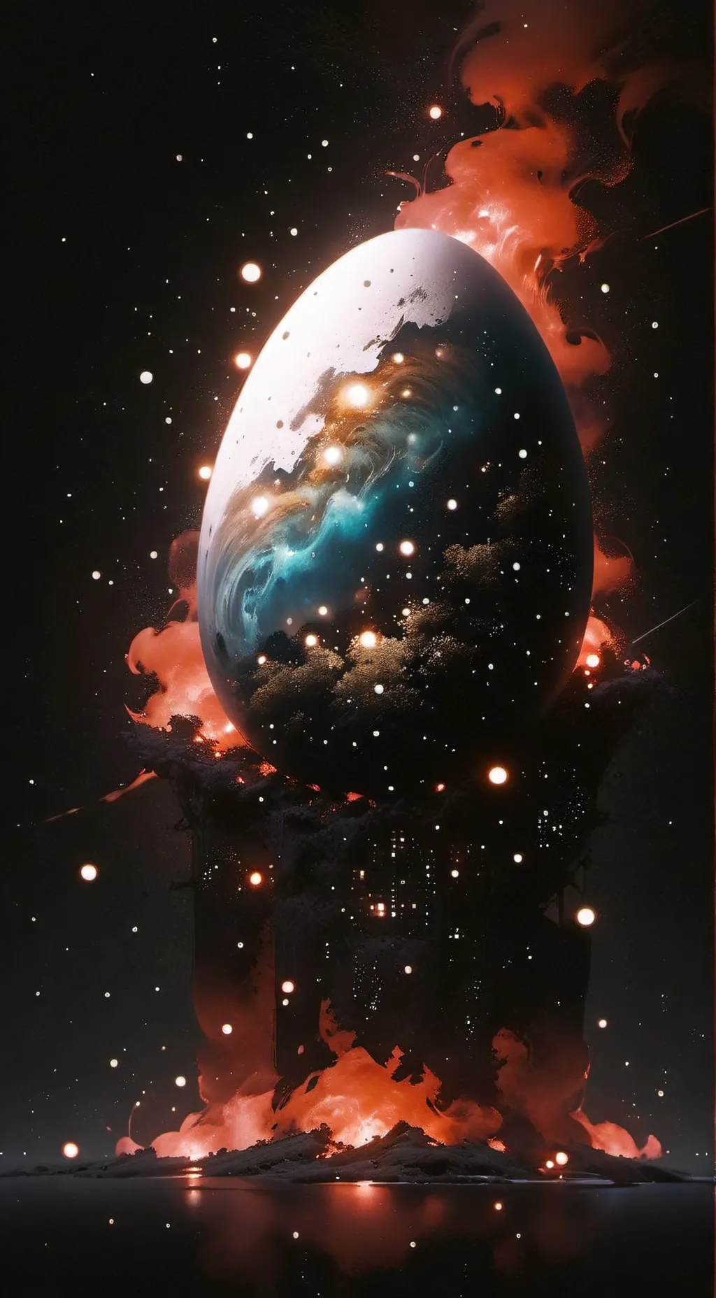 ai character: Egg background