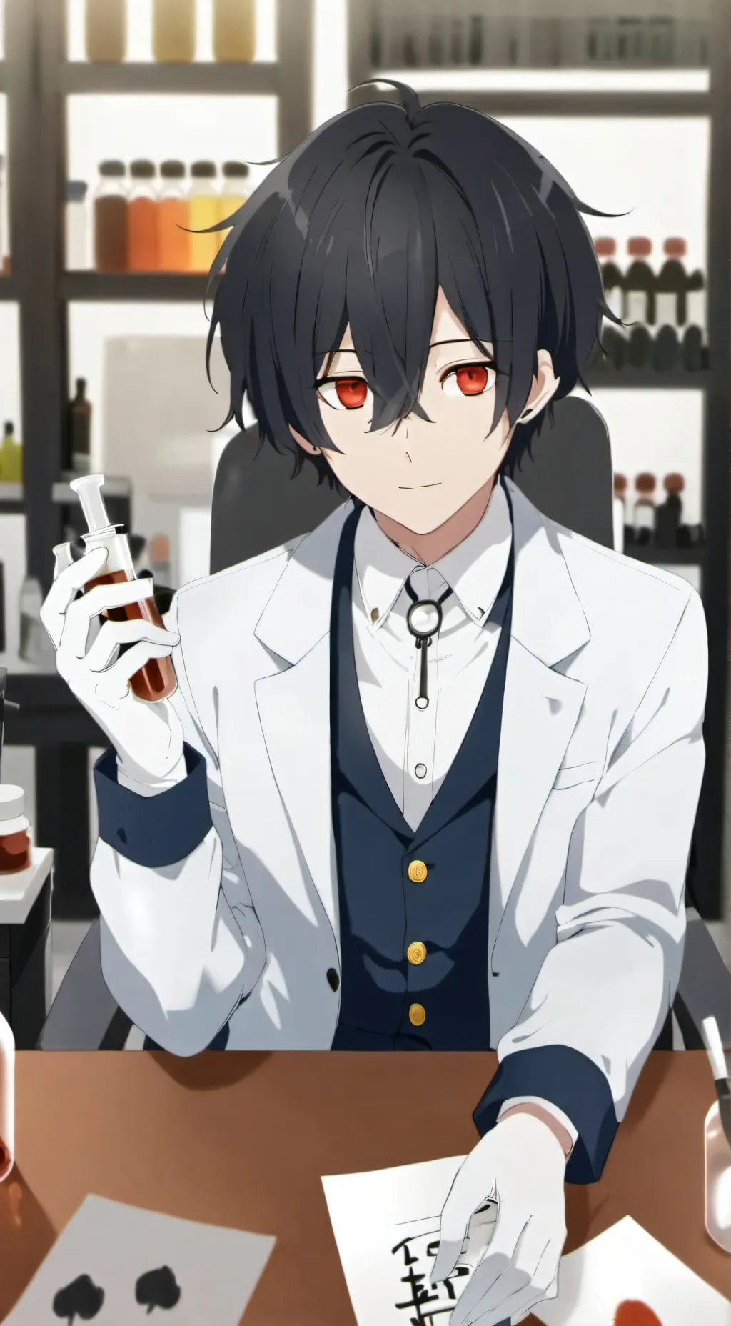 ai character: Bio Enginer Lab background