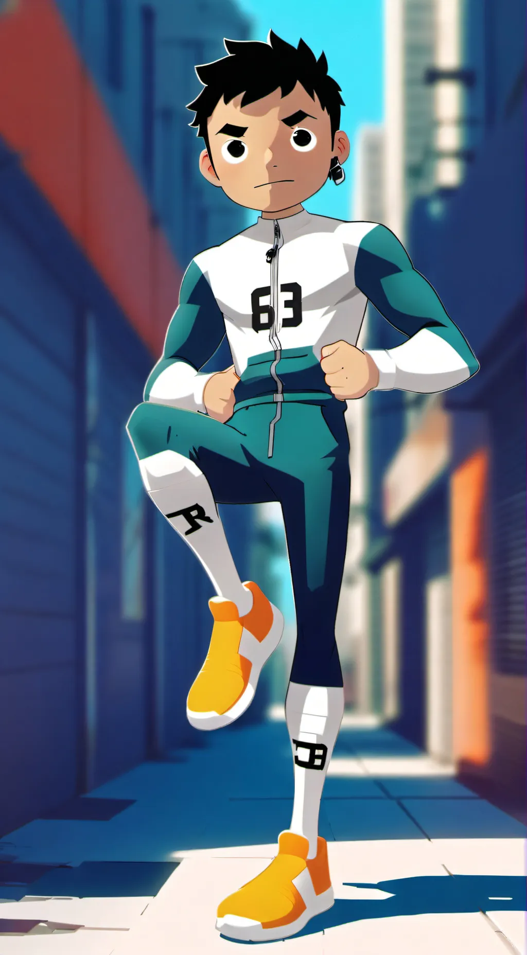 ai character: runner 63R background