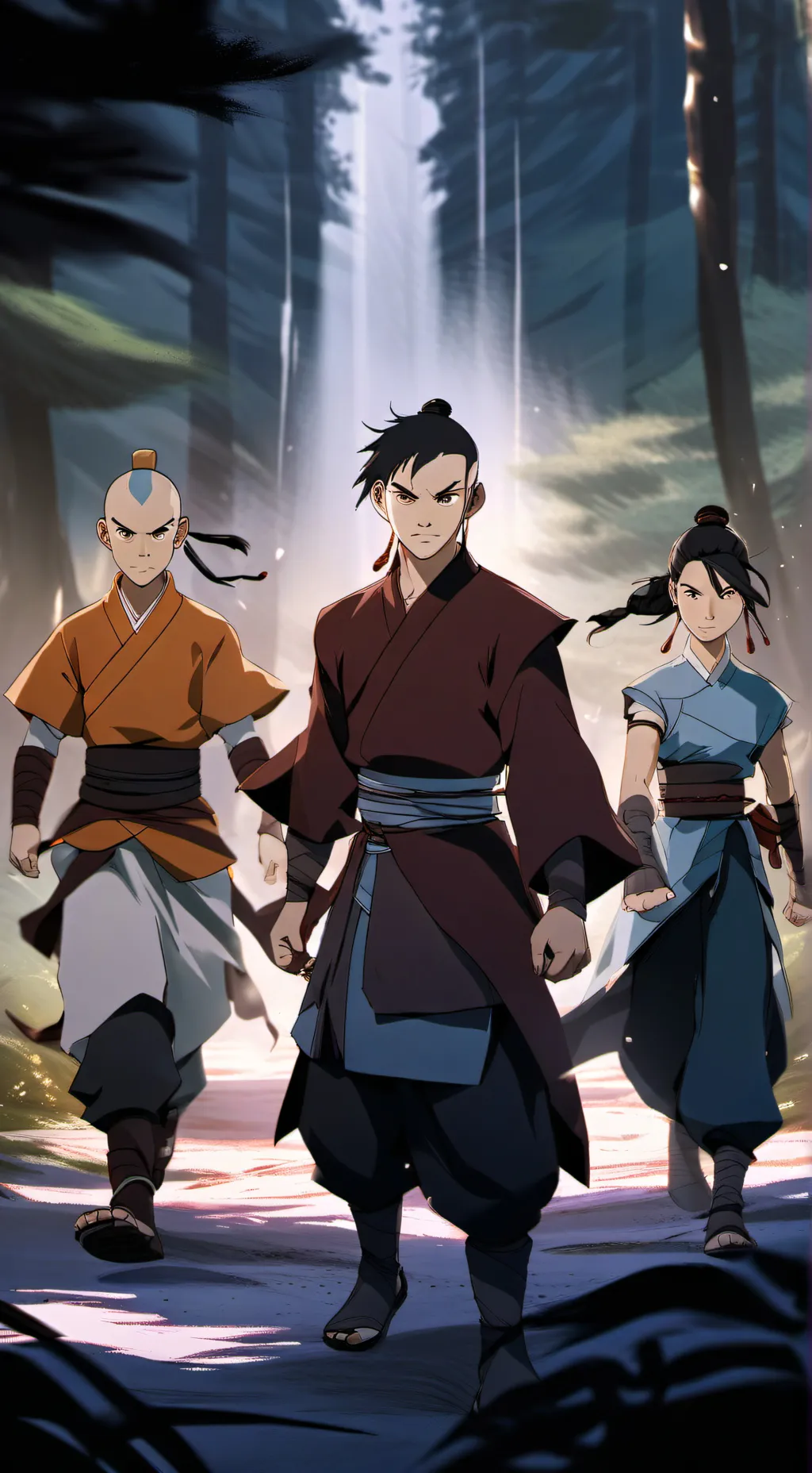 ai character: AtLA- Ba Sing Se background