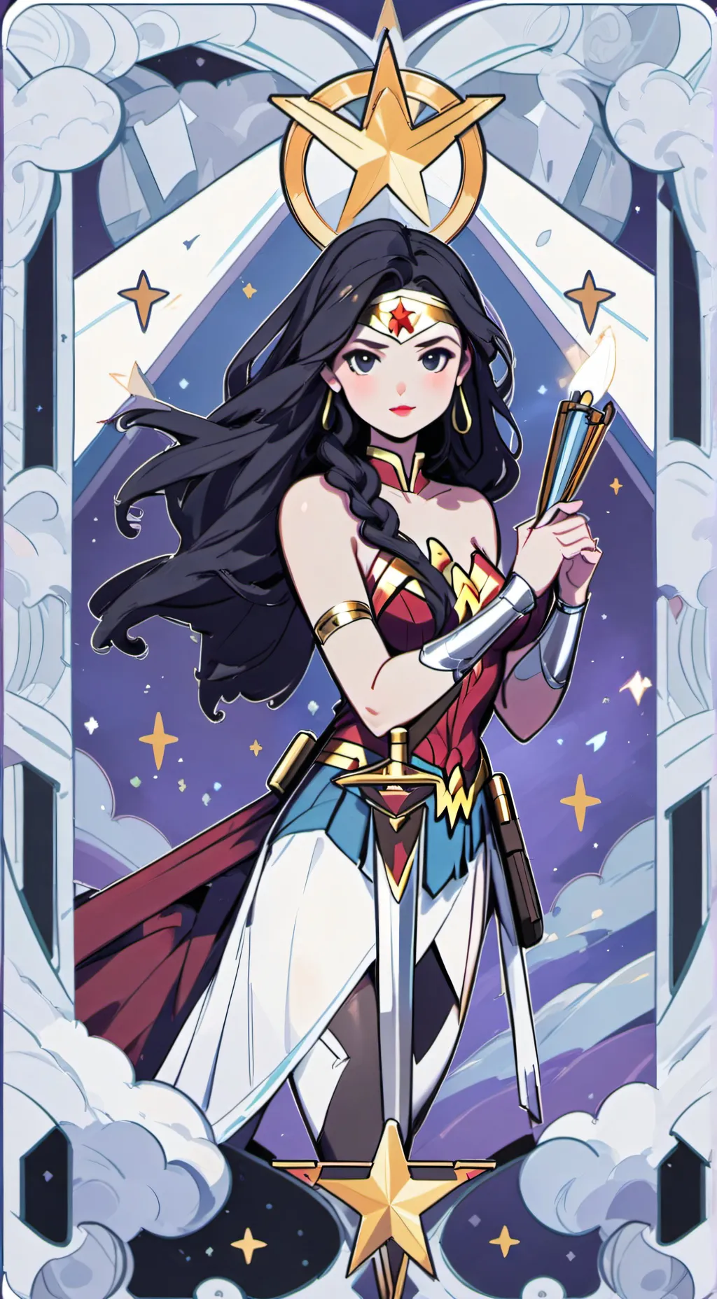 ai character: Crossover ✨🛡️ background