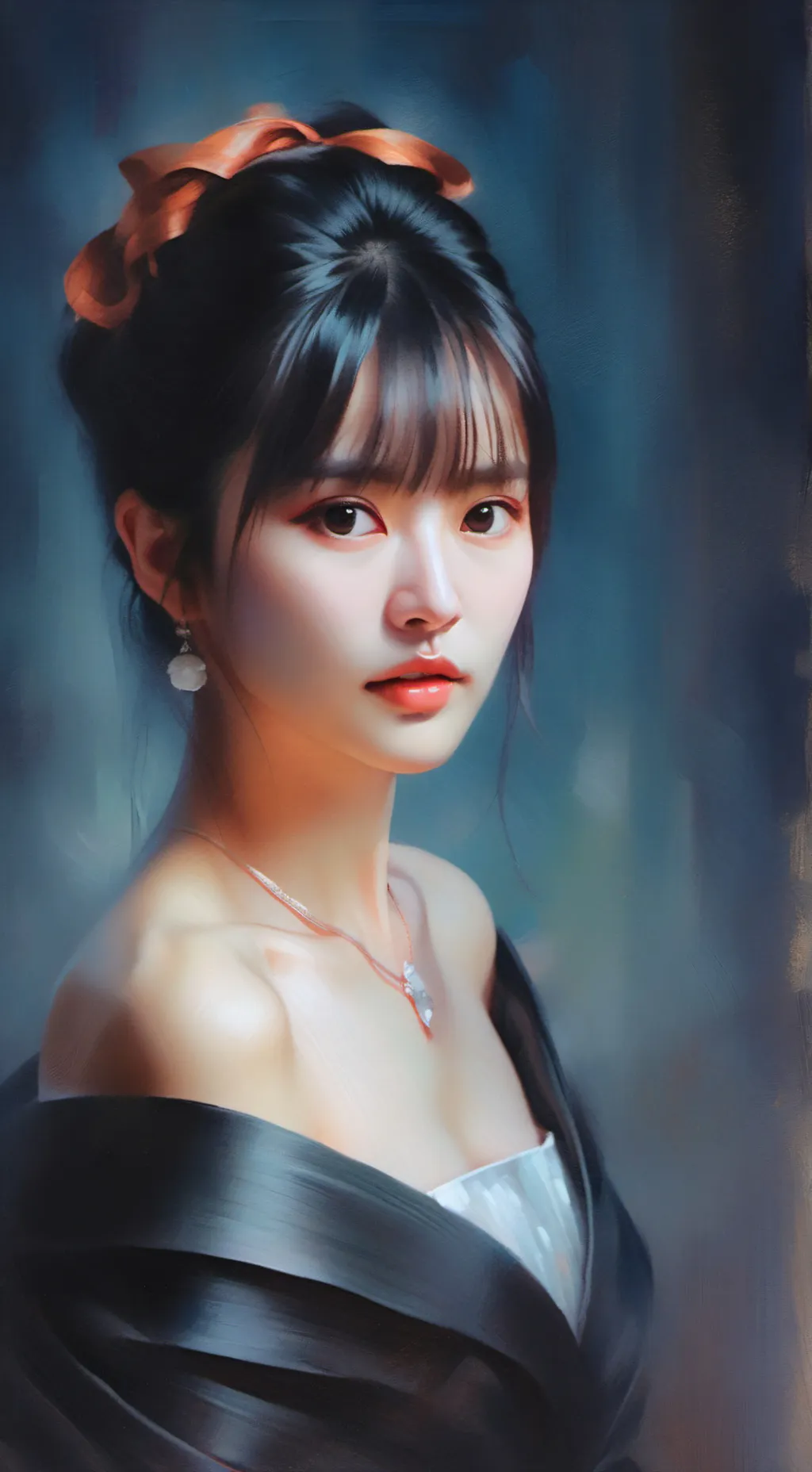 ai character: rumyo mafia girl background