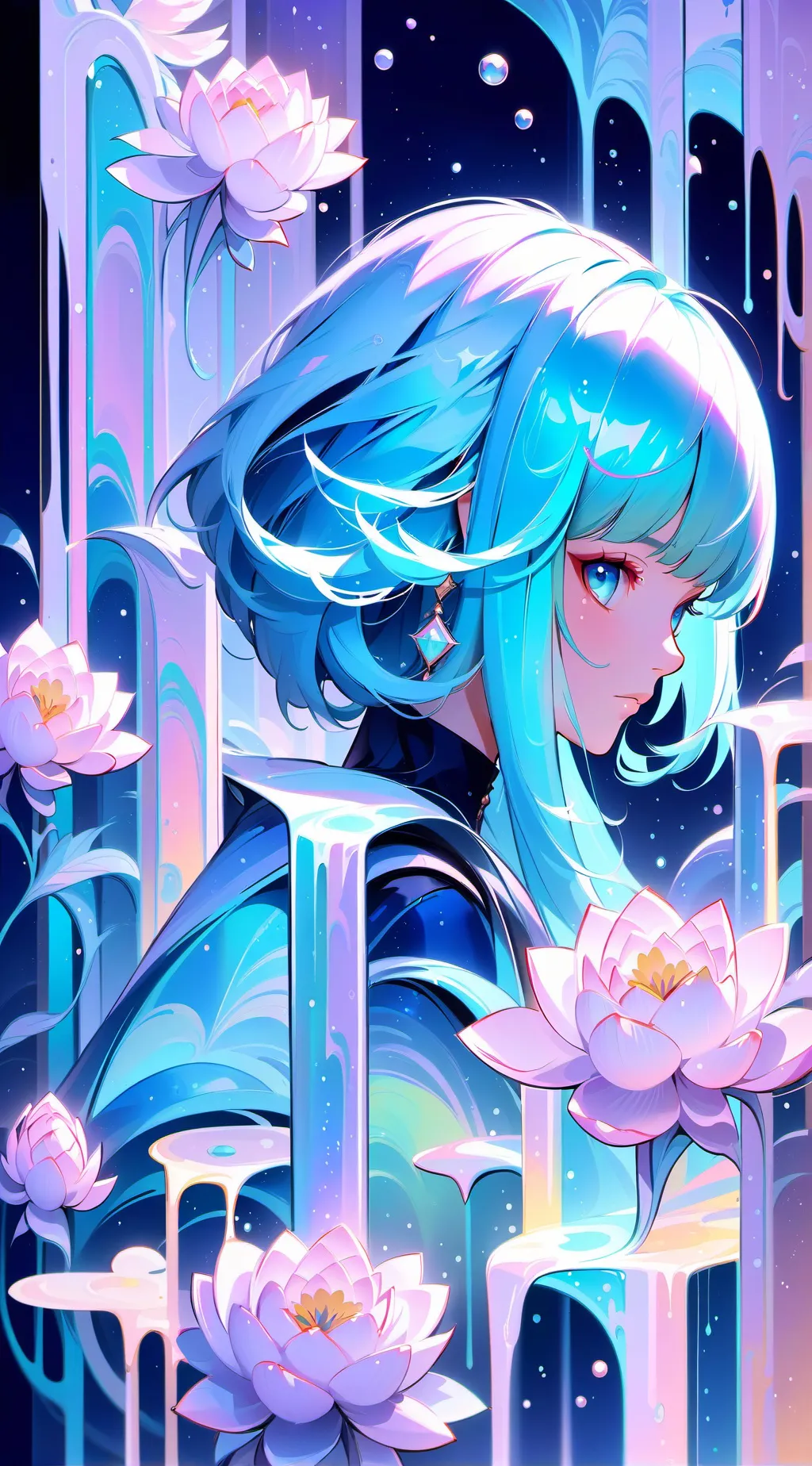ai character: Blueberry  background