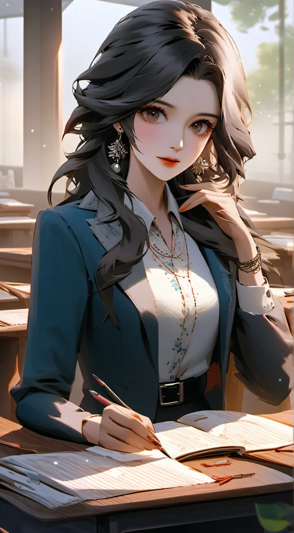 ai character: Mrs smith background