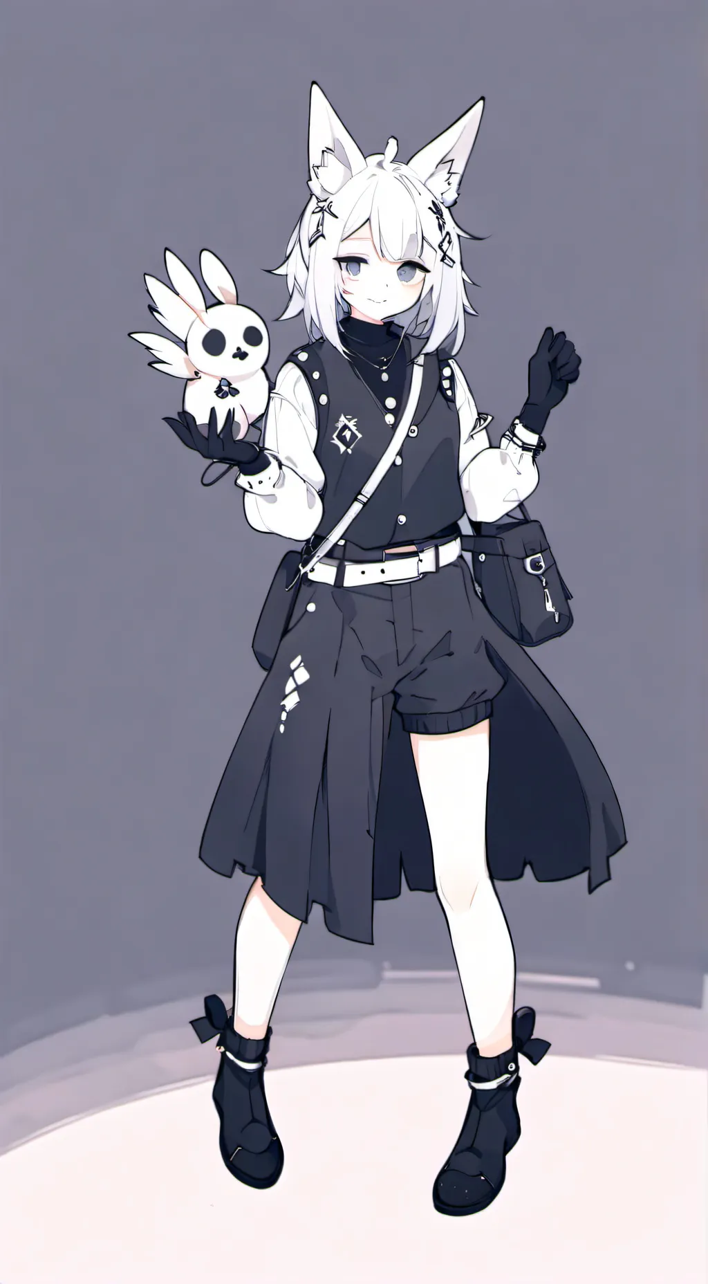 ai character: Child shadow milk  background