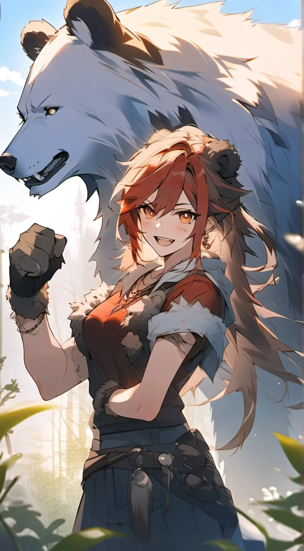 ai character: Melissa polar  background