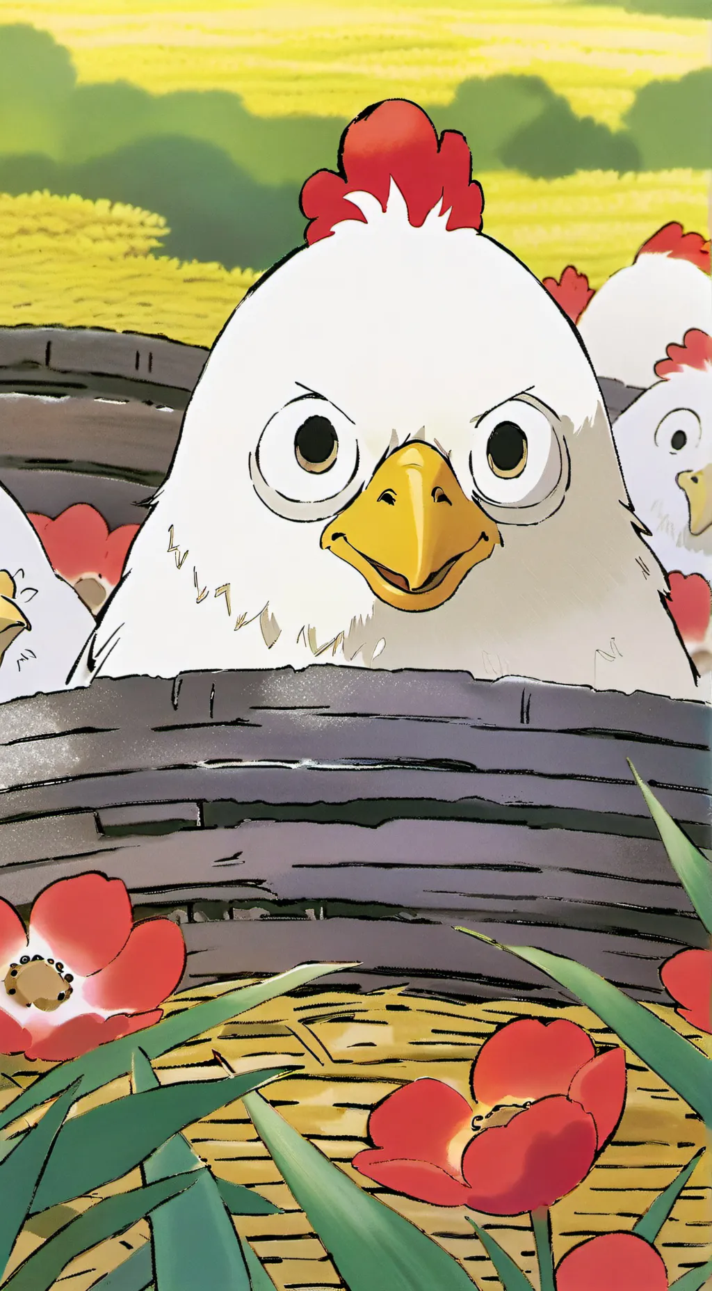 ai character: mamá gallina background