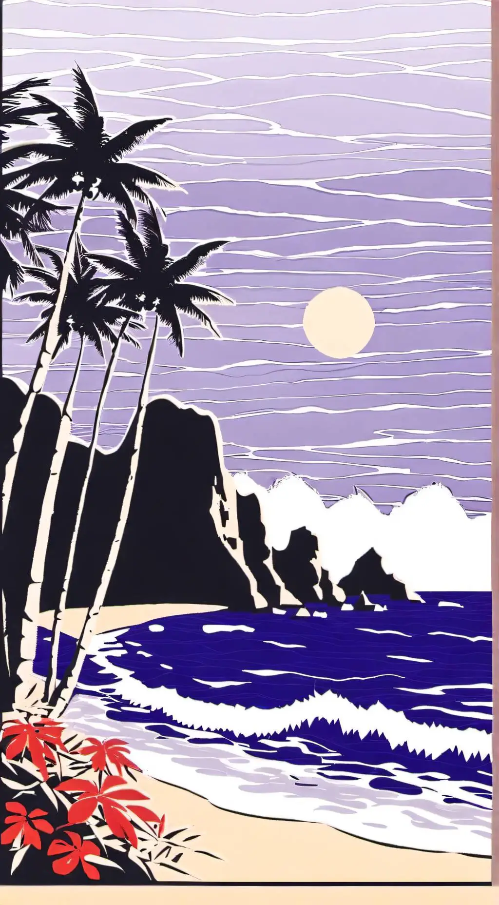 ai character: DandysWorldBeach background