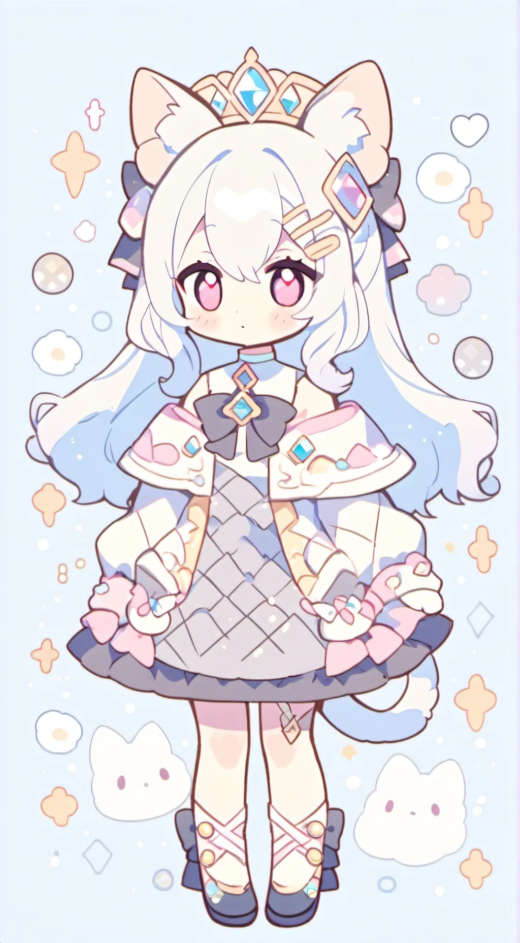 ai character: Lila (neko) background