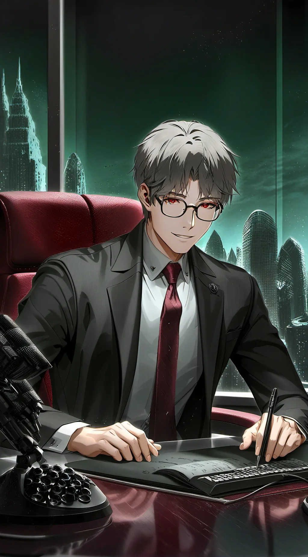 ai character: Lucien background