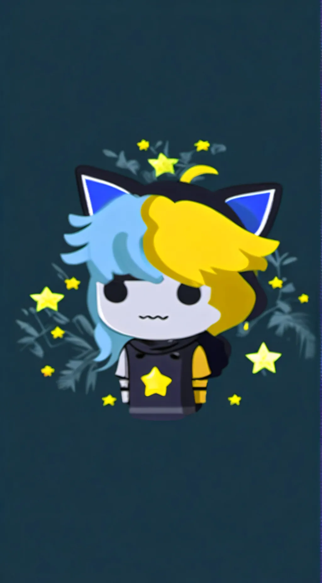 ai character: traumatized miku  background