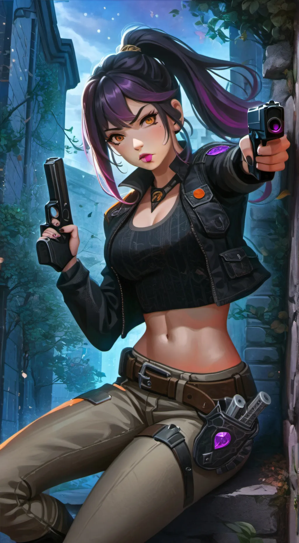 ai character: Candy Pop background