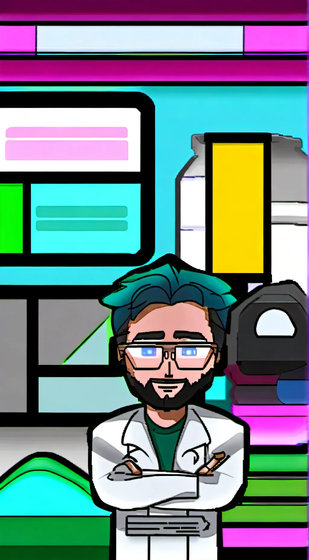 ai character: Daniel  background