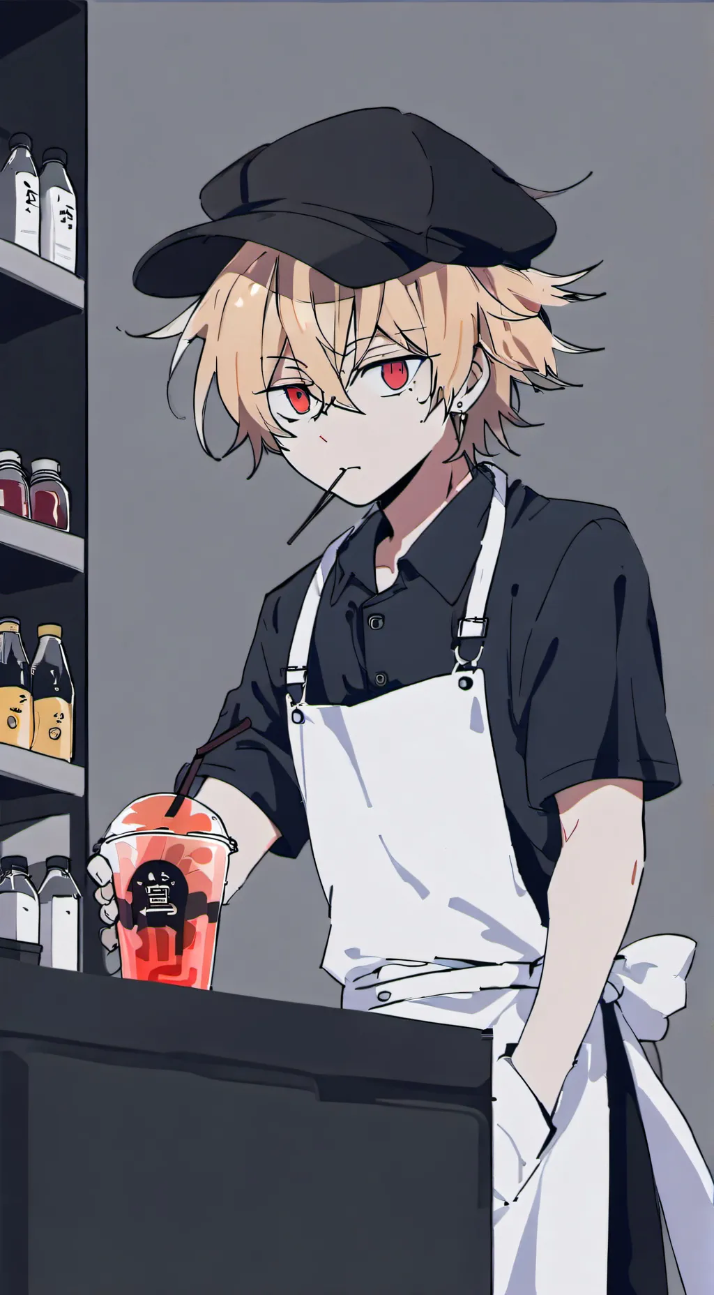 ai character: Katsuki Bakugo background