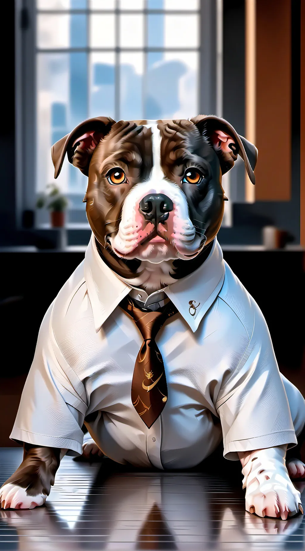 ai character: brownie good boi background