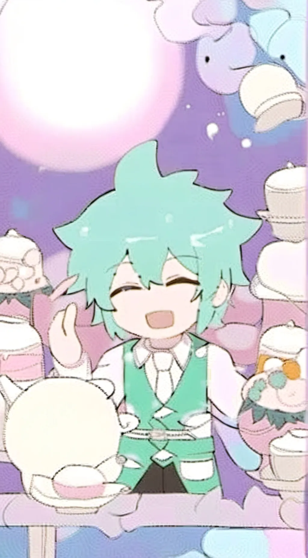 ai character: basil background