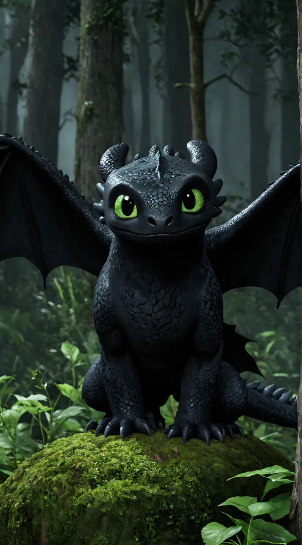 ai character: Dragon  background