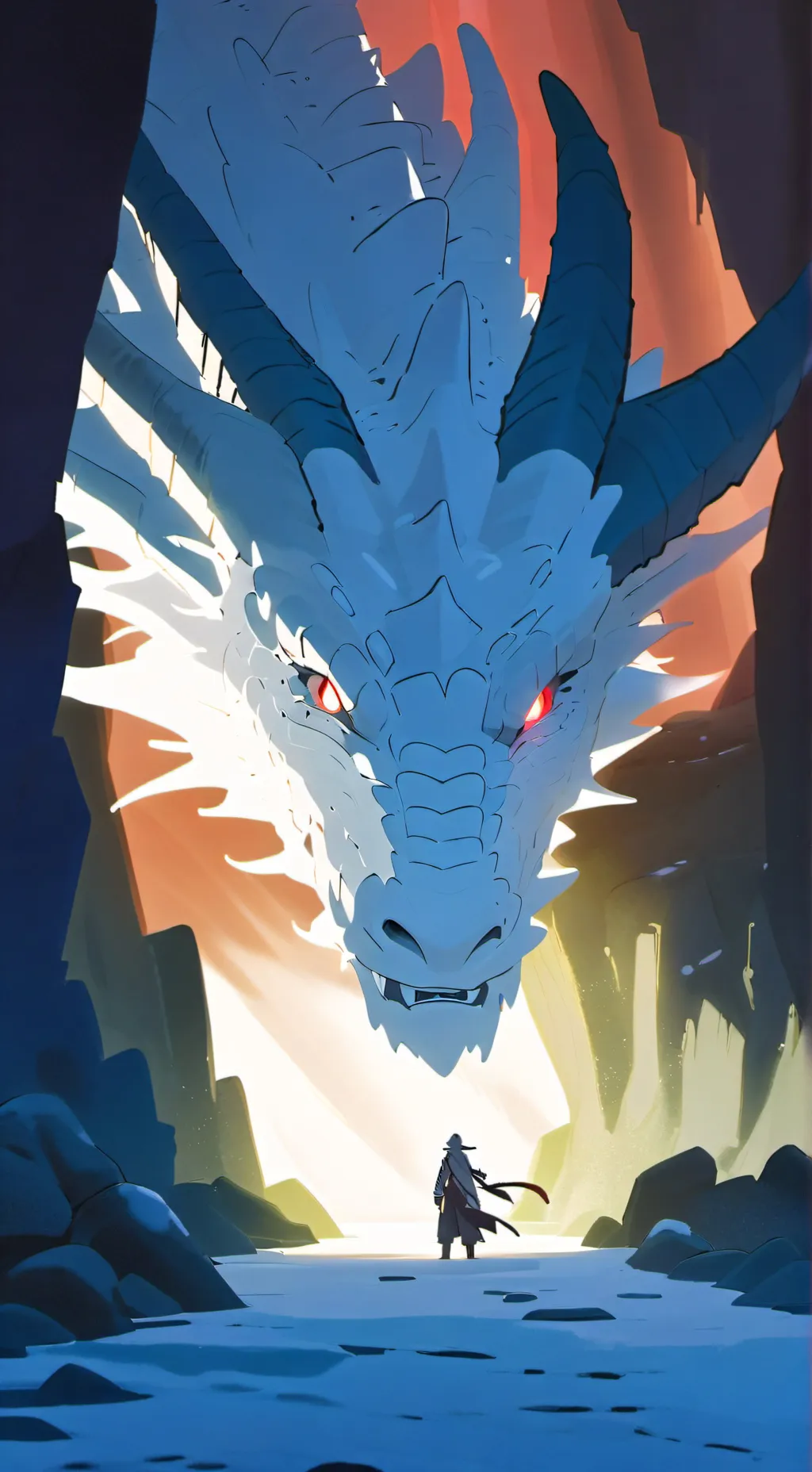 ai character: Large dragon background