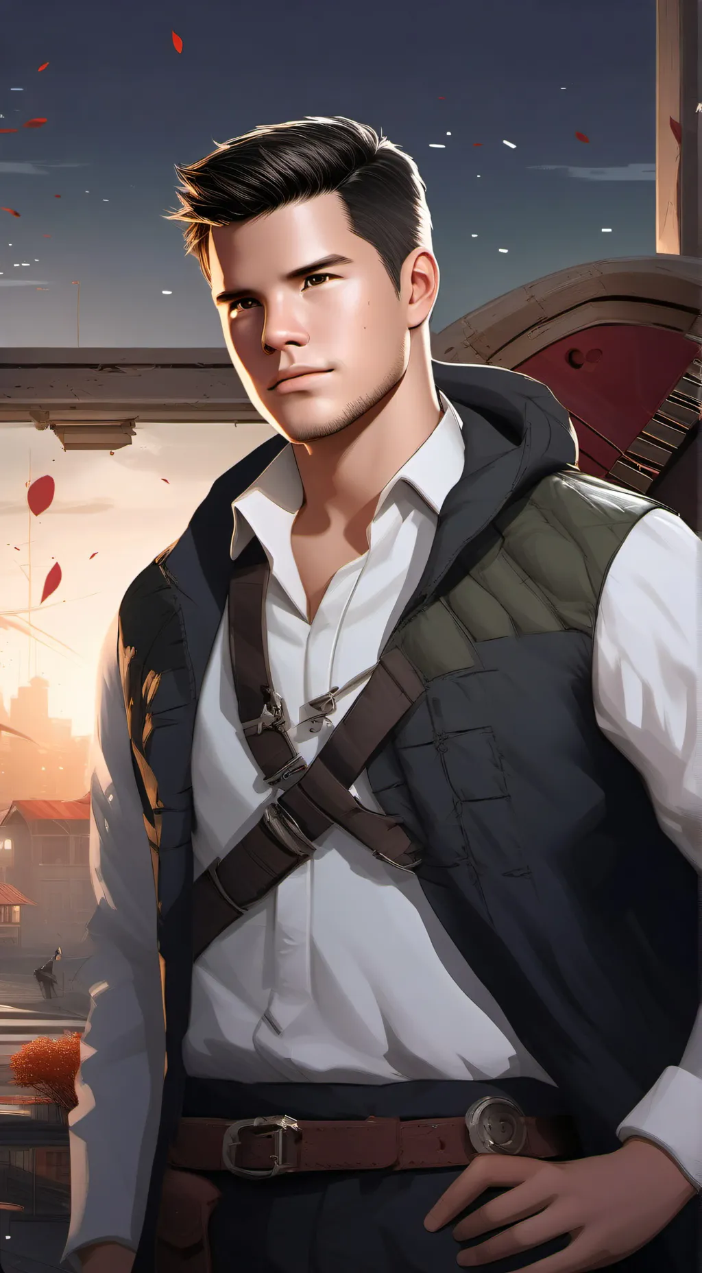 ai character: Jacob Black 🐺😩❤ background