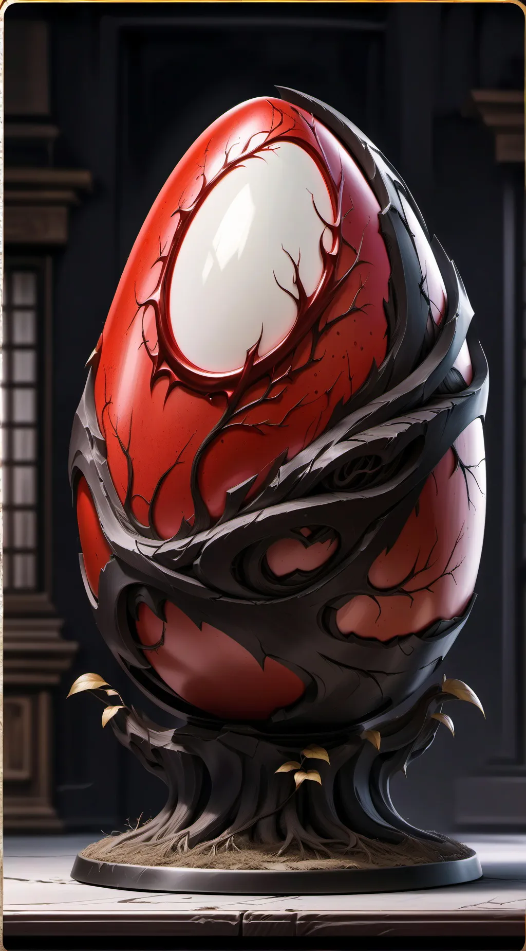 ai character: BadBoyHalo-Eggpire background