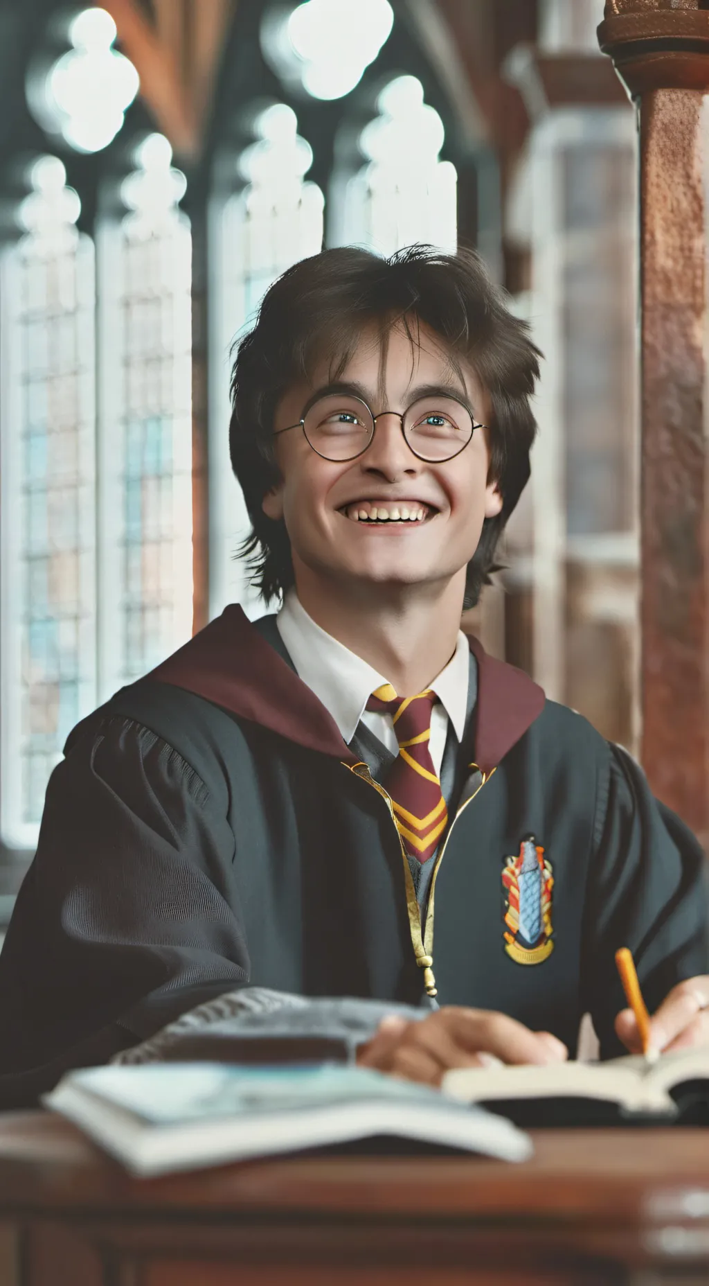 ai character: Hogwarts  background