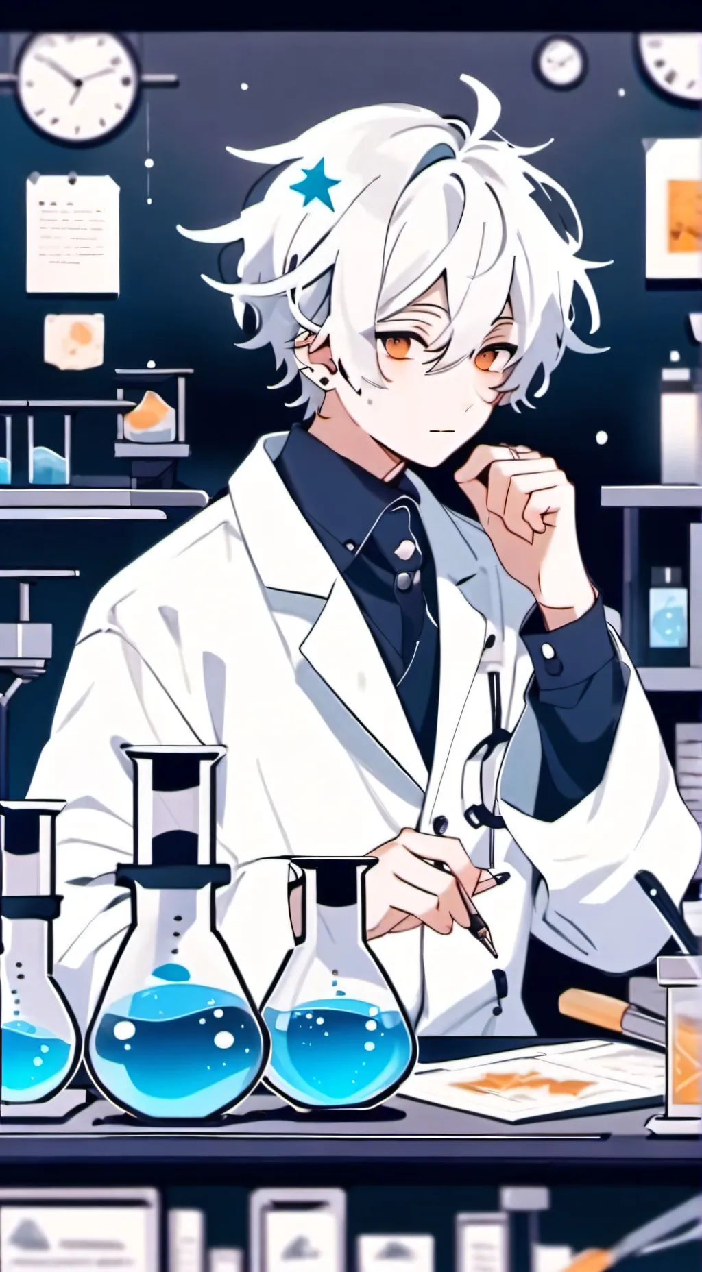 ai character: Scientists  background