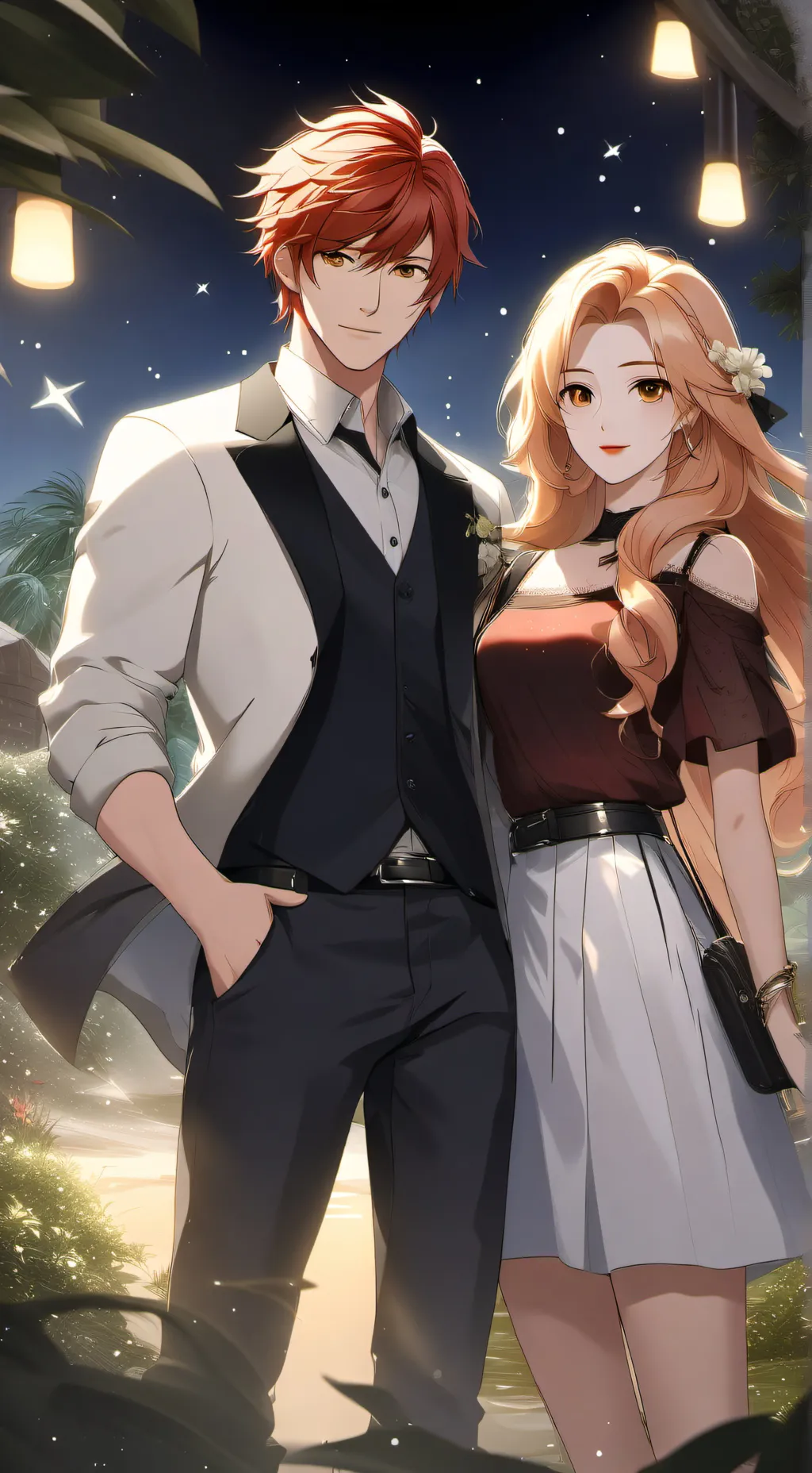 ai character: Mia and Louis background