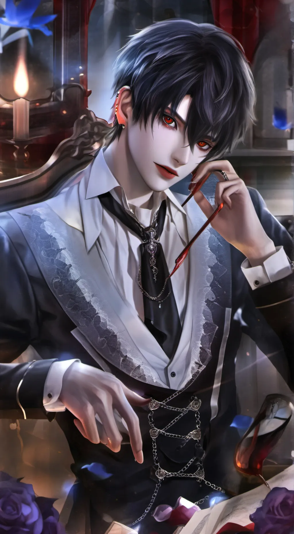 ai character: lukas background