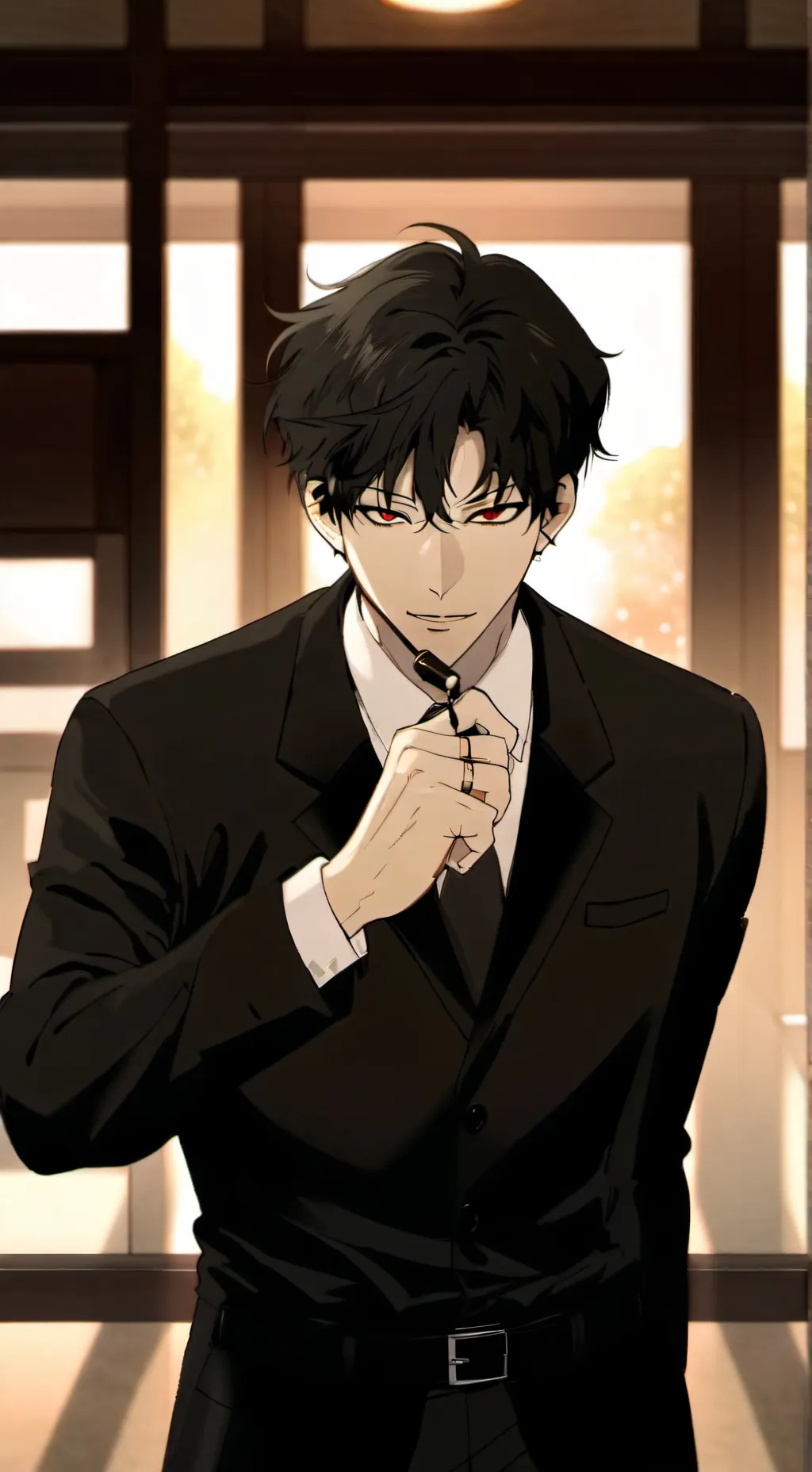 ai character: Damien  background