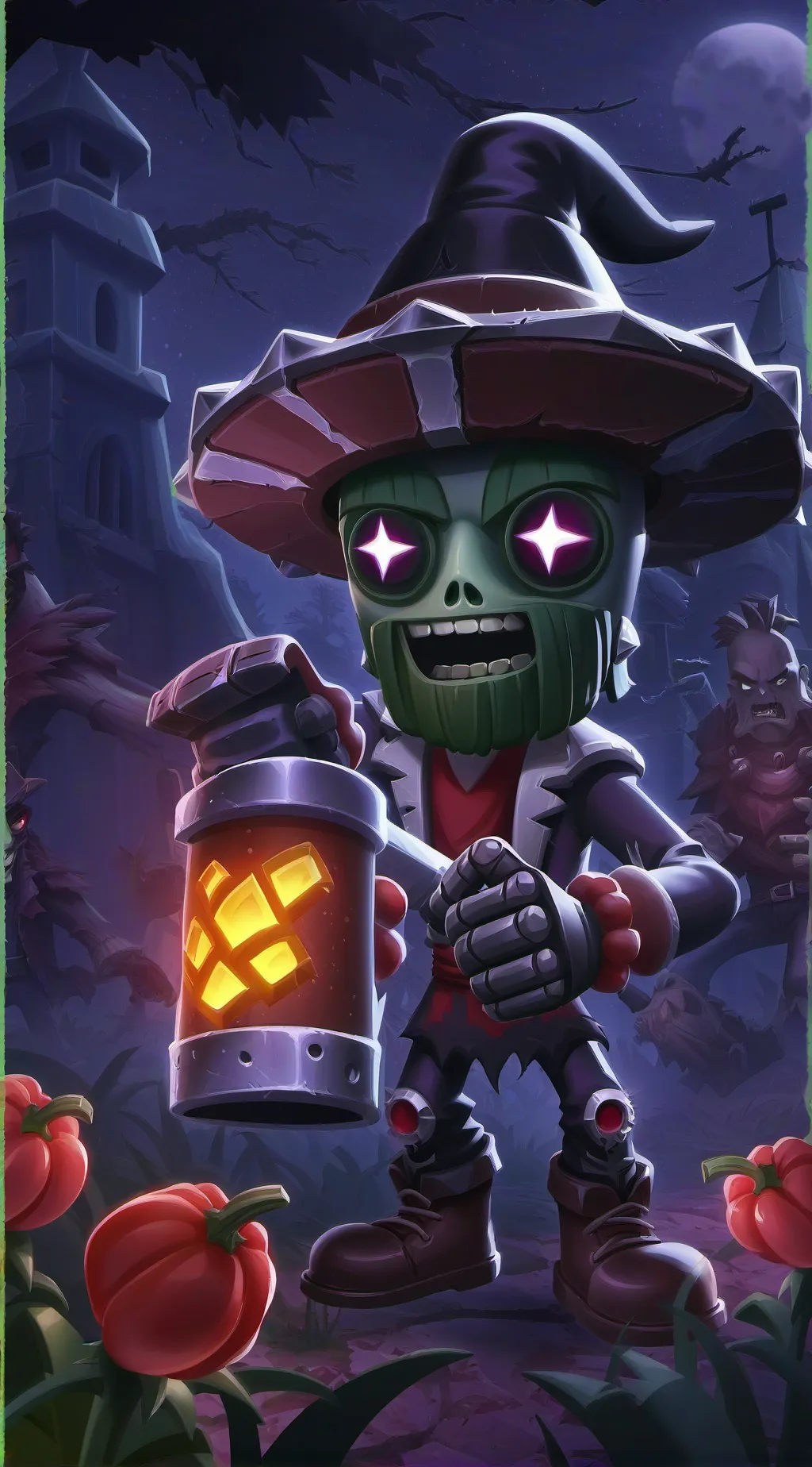 ai character: Pvz bebes background