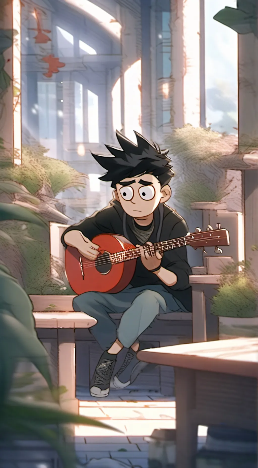 ai character: alex Hernández  background