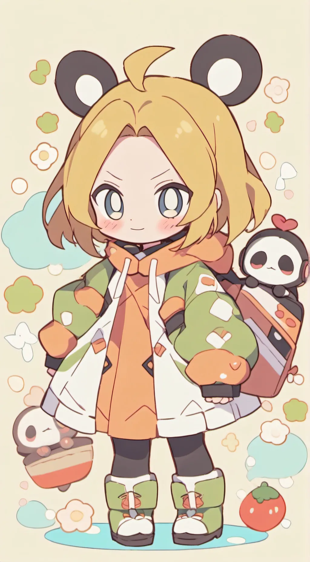 ai character: Mha little space background