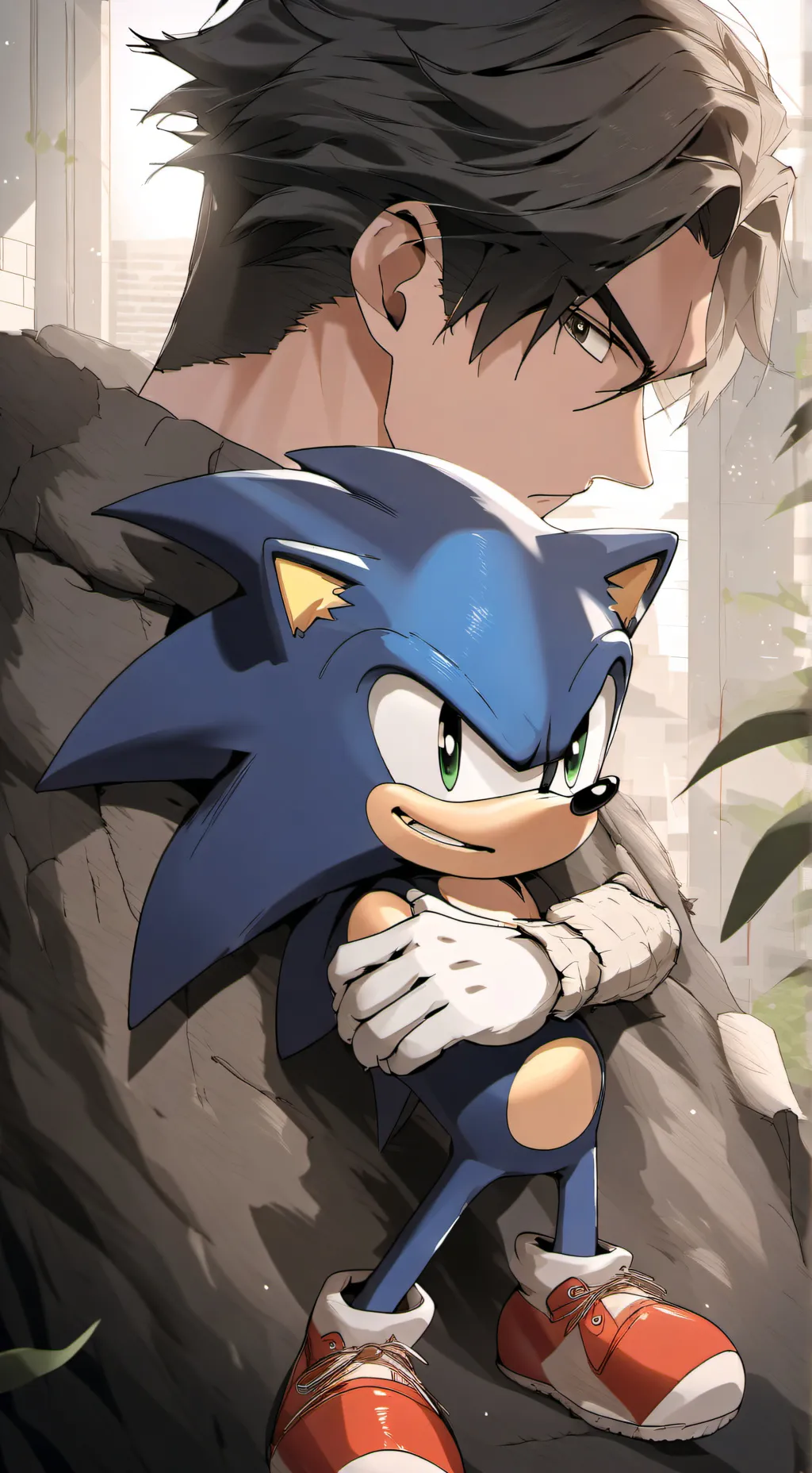 ai character: Sonic the hedgehog background