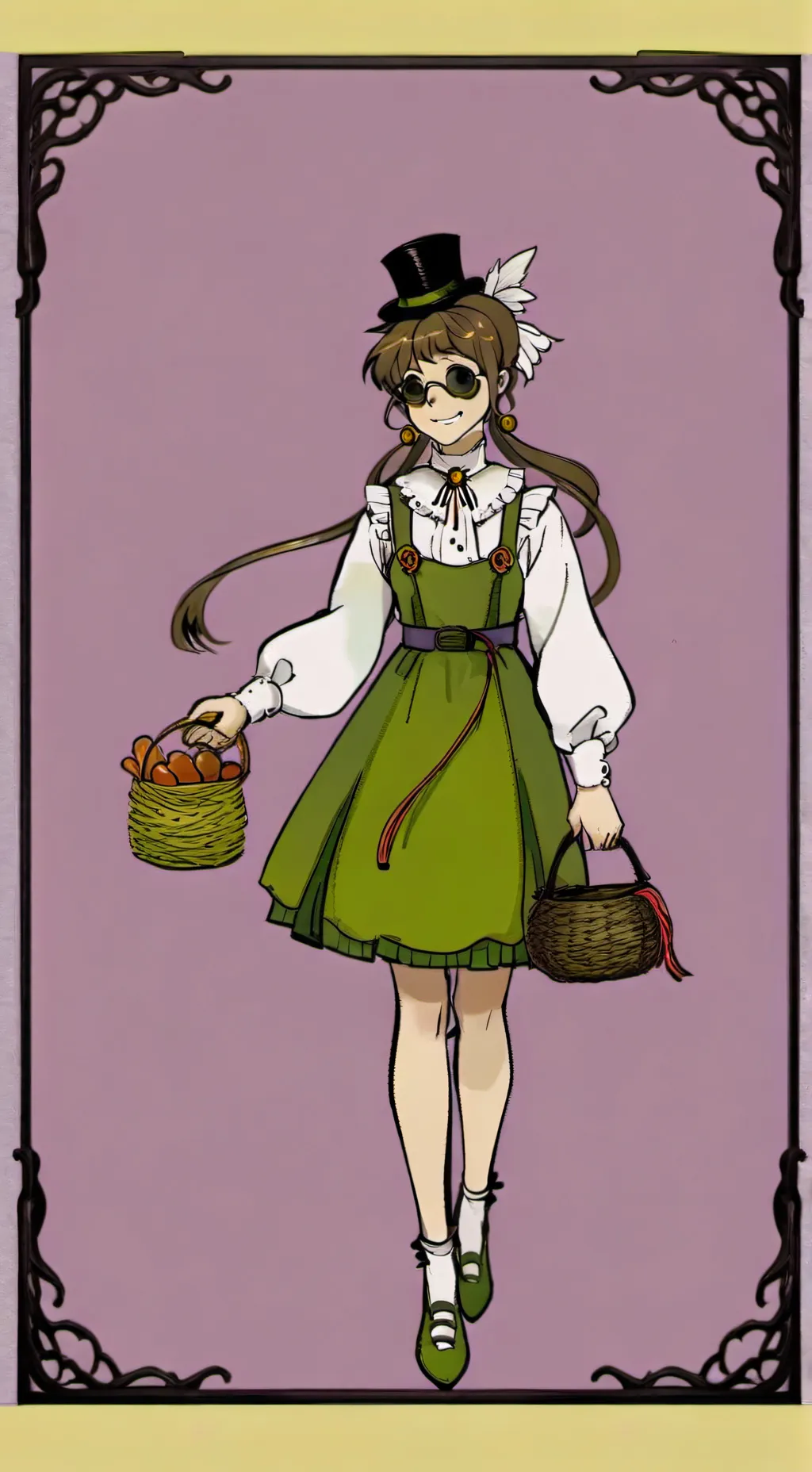 ai character: tomato onna background