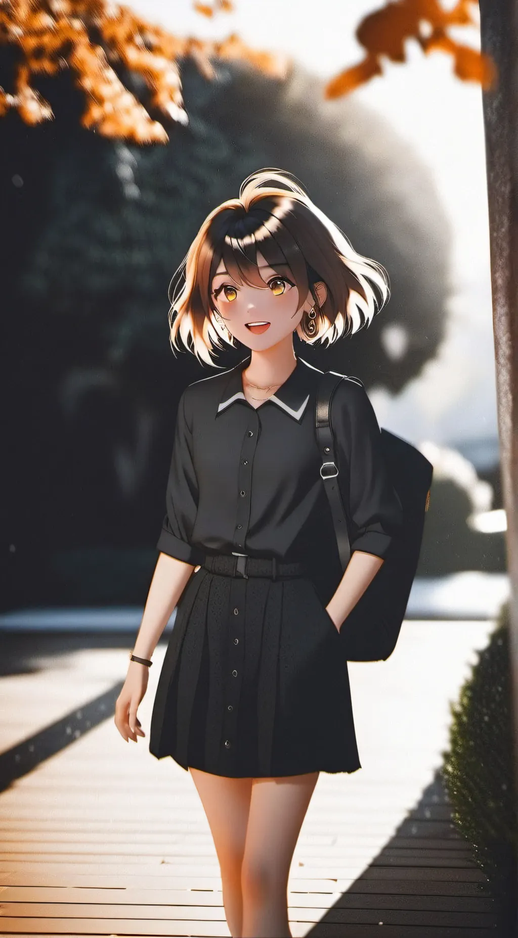 ai character: Luna background