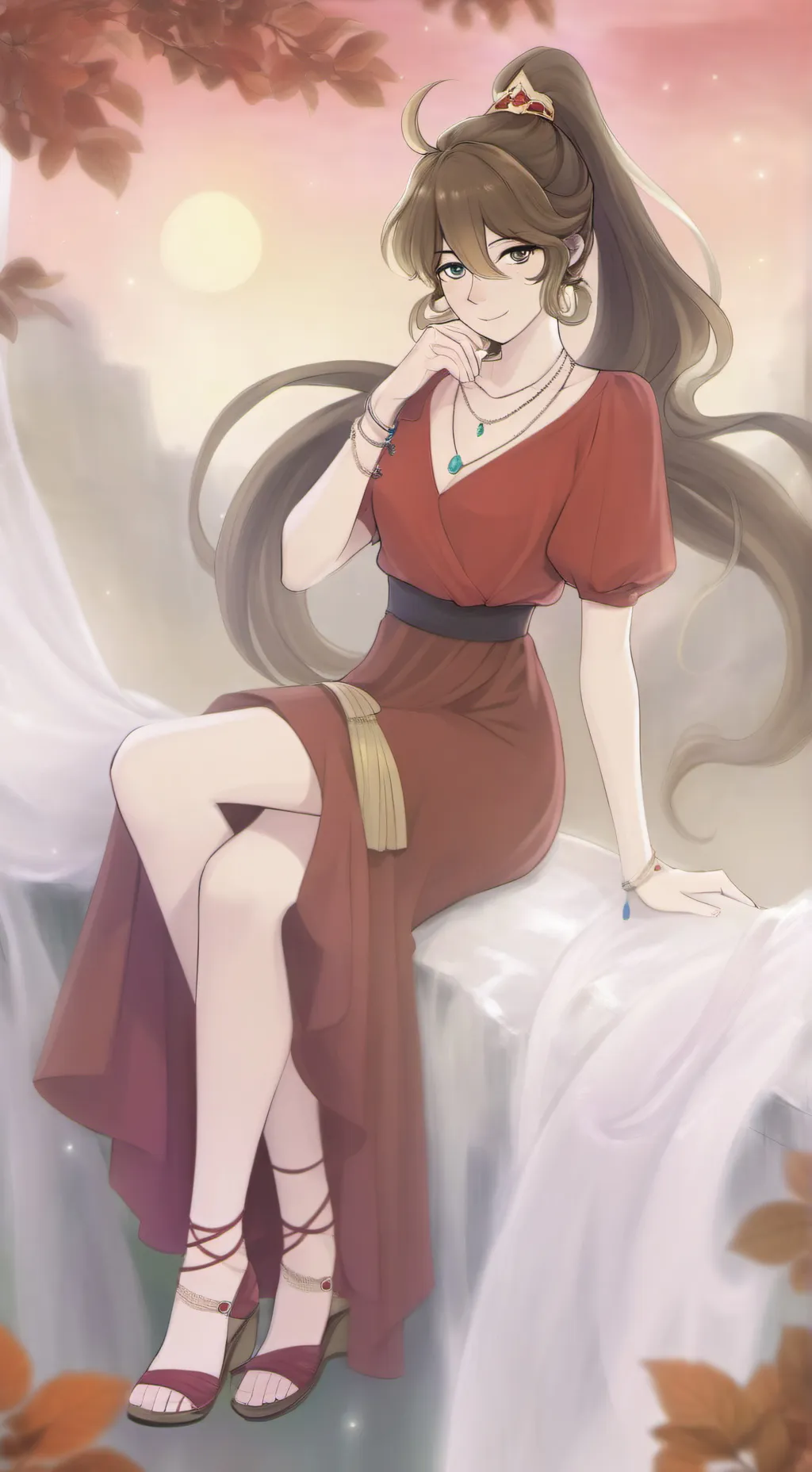 ai character: Primrose background