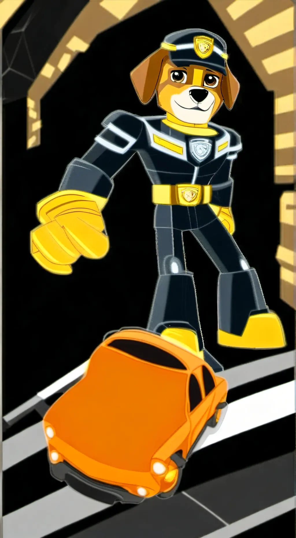 ai character: bumblebee background