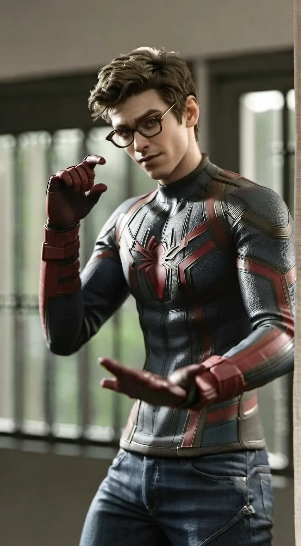 ai character: peter parker  background